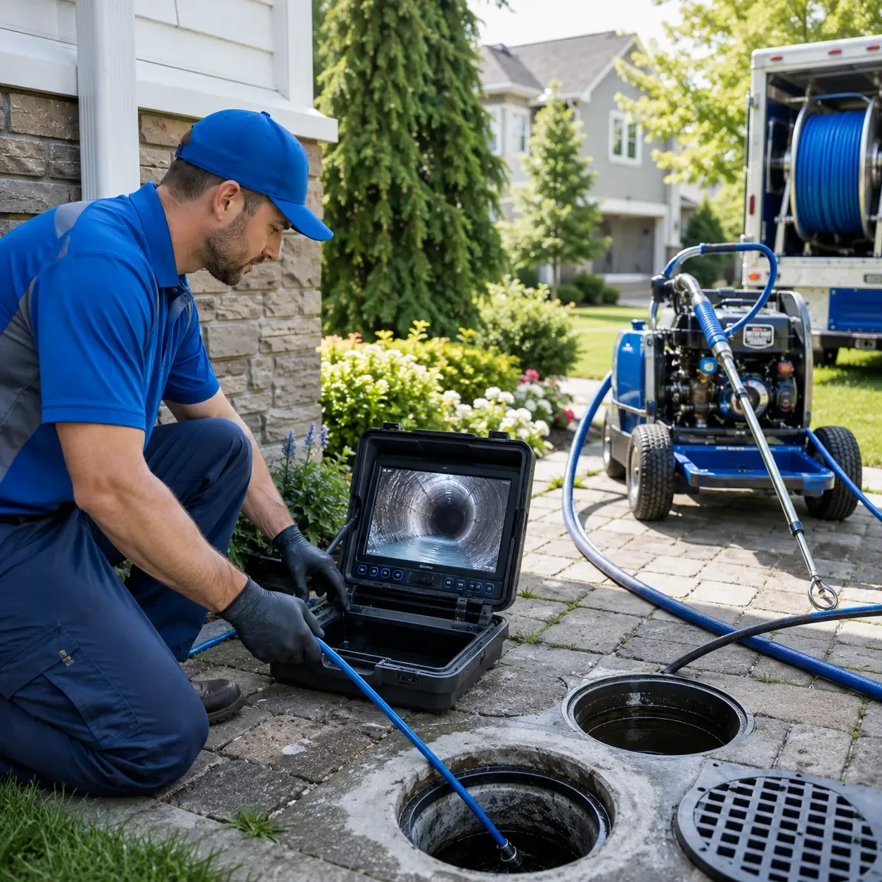 Outdoor drain cleaning professionals serving Grace, MS