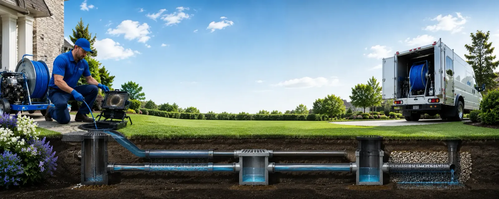 Outdoor drain cleaning information for Grace, MS